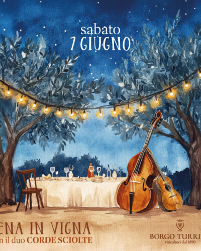 Cena in vigna con il duo Corde Sciolte