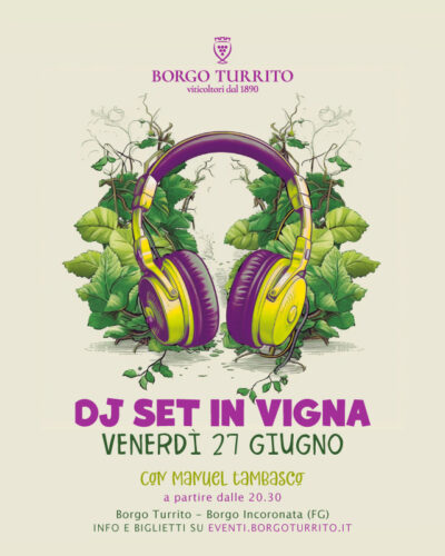 Dj set in vigna 27 giugno